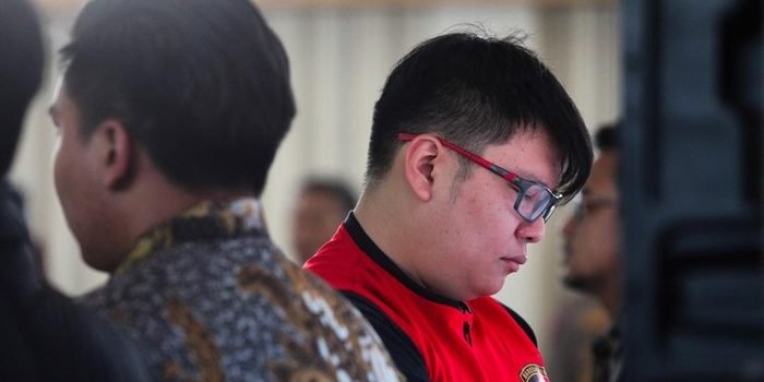 Ronald, anak anggota DPR yang menganiaya pacarnya, Dini, hingga tewas. Foto: IST/ANTARA /Didik