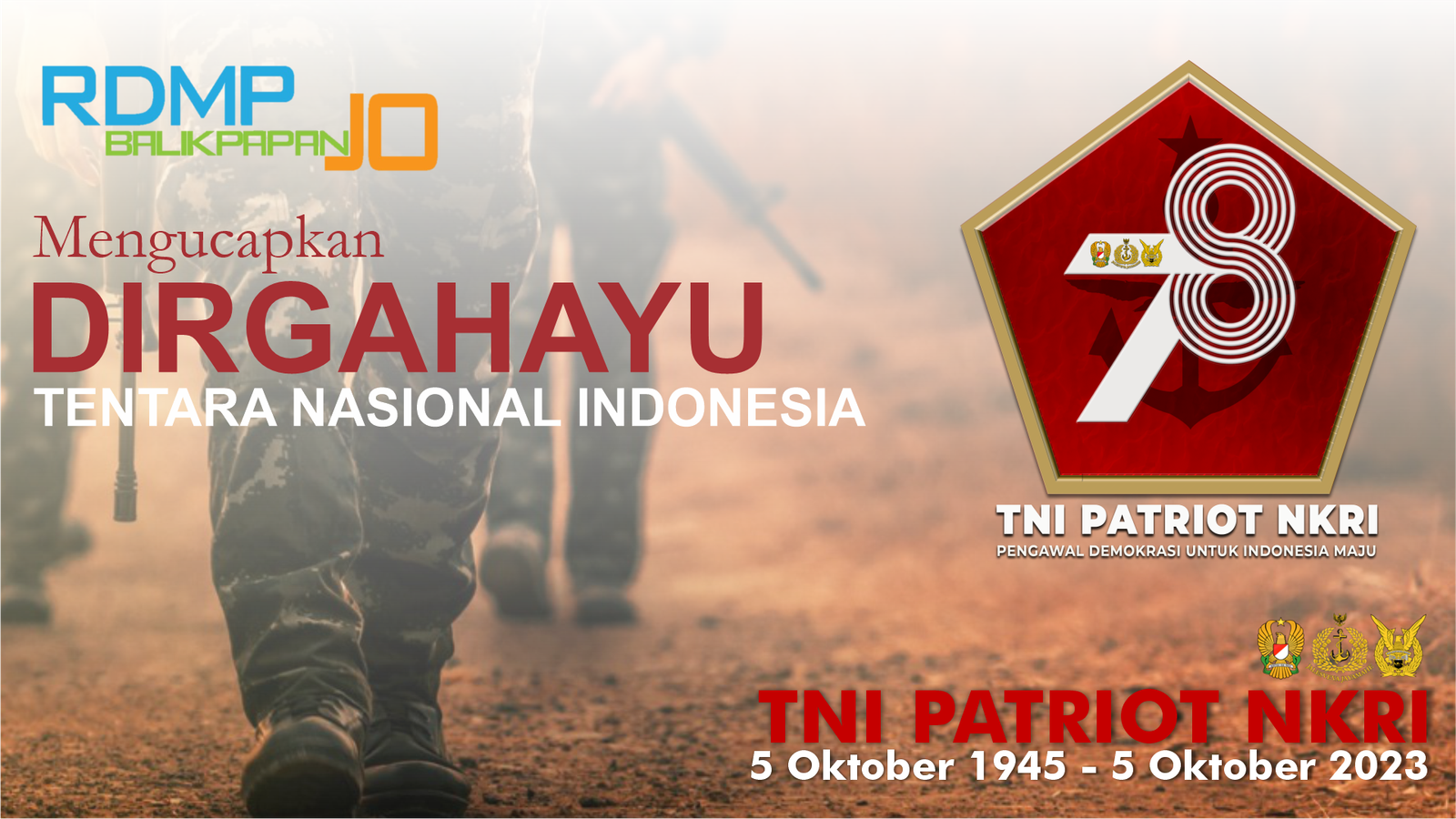 RDMP Balikpapan JO ucapan dirgahayu ke-78 TNI.