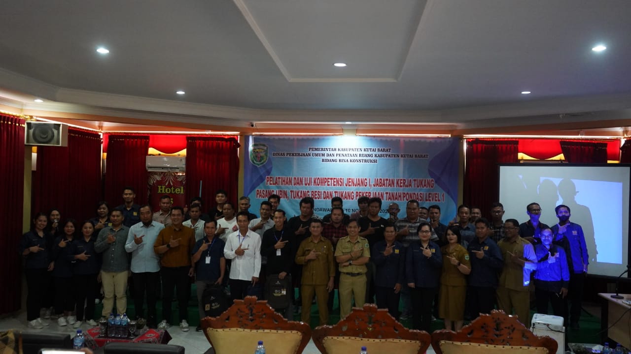 Pemkab Kubar Adakan Pelatihan dan Sertifikasi Tenaga Konstruksi Selama 4 Hari