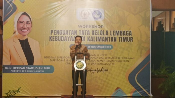 Direktur PTLK Dirjen Kebudayaan,Kemendikbud Ristek RI Restu Gunawan. Foto: BorneoFlash.com/Niken Sulastri.