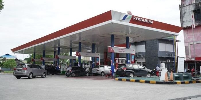 Salah Satu Stasiun Pengisian Bahan Bakar Umum (SPBU) di Kota Balikpapan, Kalimantan Timur. Foto: HO/Pertamina Patra Niaga.