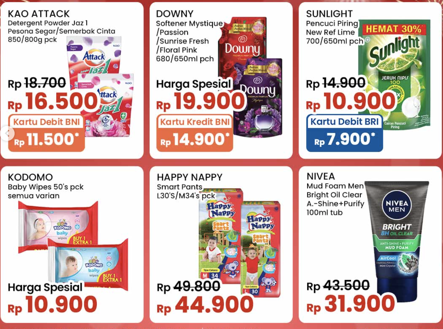Temukan solusi lengkap kebersihan rumah Anda dengan produk terbaik, harga terjangkau. Dari Sunlight Jumbo hingga Soklin Cair, lengkap dan segar di Promo JSM Indomaret.