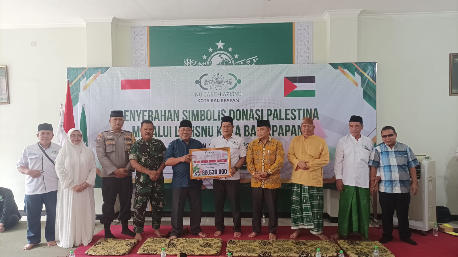 Lazisnu Kota Balikpapan Serahkan Donasi Palestina Tahap Pertama Sebesar Rp 80 Juta