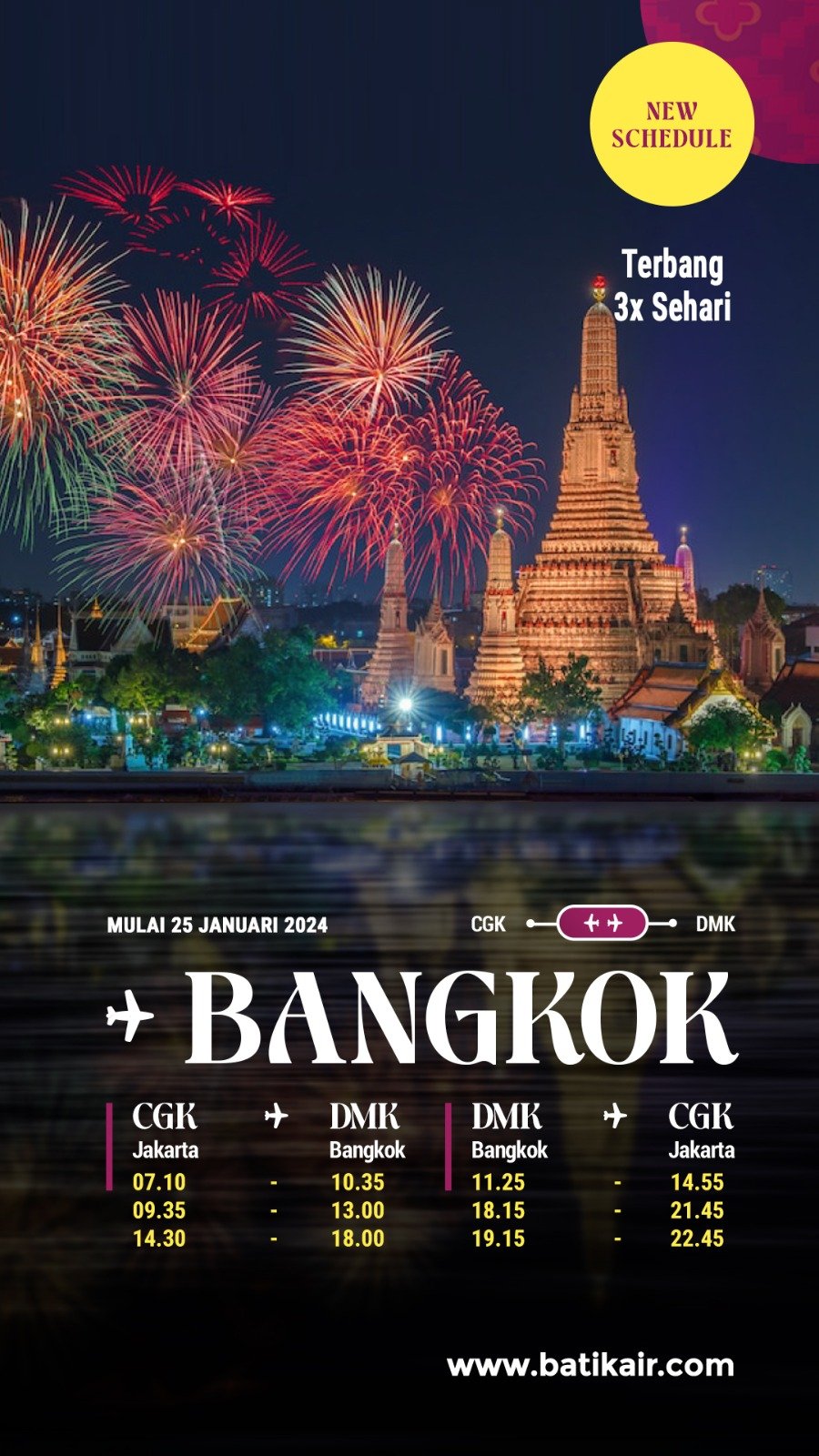 Batik Air Perluas Pilihan Penerbangan ke Bangkok, Inspirasi Liburan Terbaru: Eksplorasi Multicity Destinasi Seru Akhir 2023 dan Awal 2024