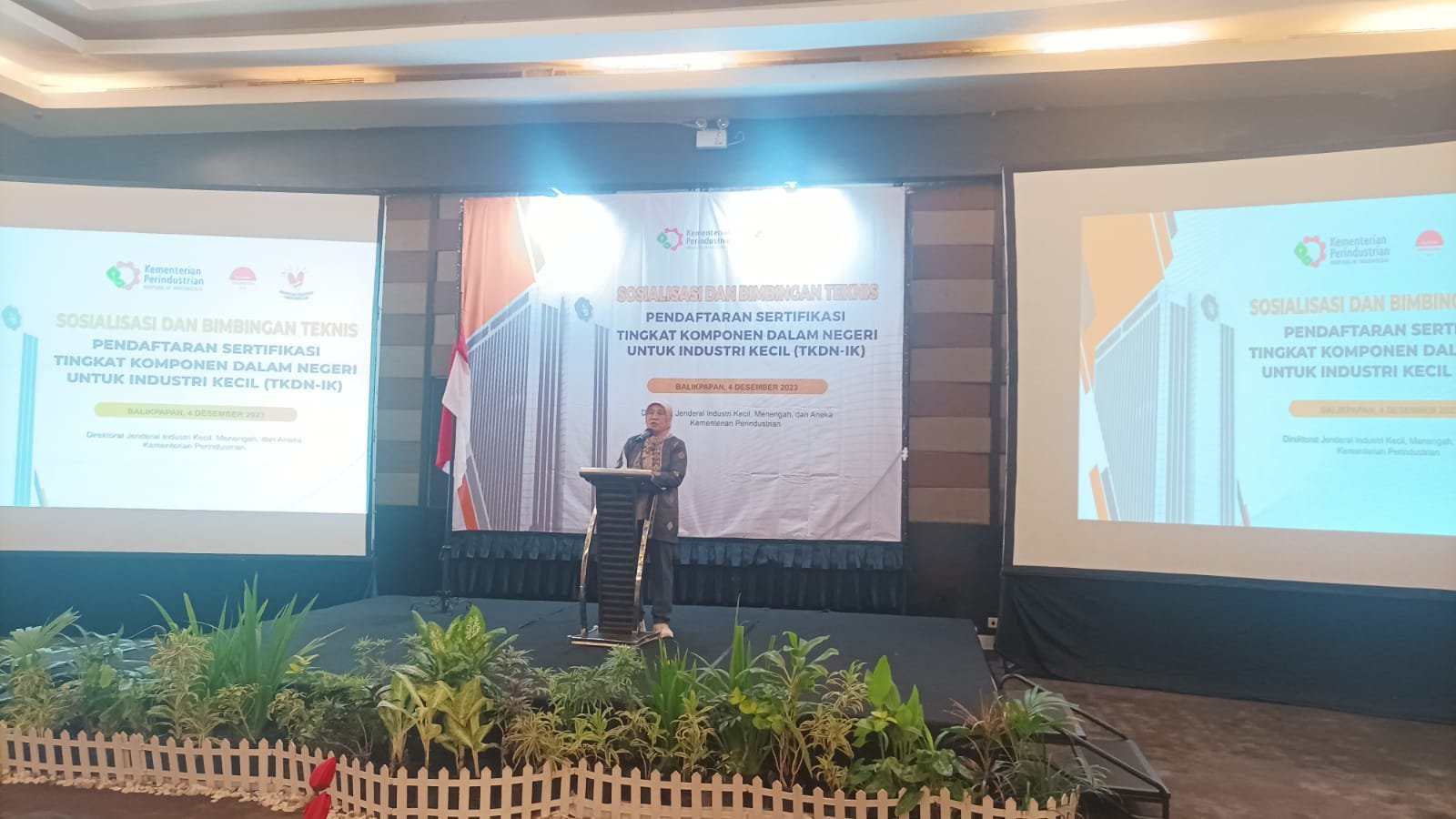 Kementerian Perindustrian RI Beri Sosialisasi dan Bimtek Pendaftaran Sertifikasi TKDN untuk Industri Kecil Kepada Ratusan IKM Balikpapan