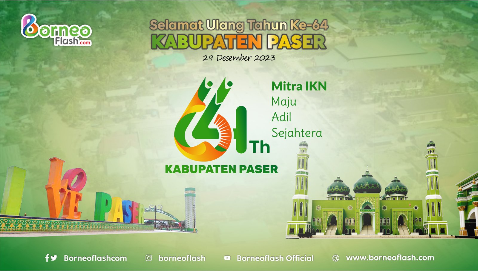 Ucapan Selamat dan Doa Mengalir untuk Kabupaten Paser dalam Upacara HUT Ke-64