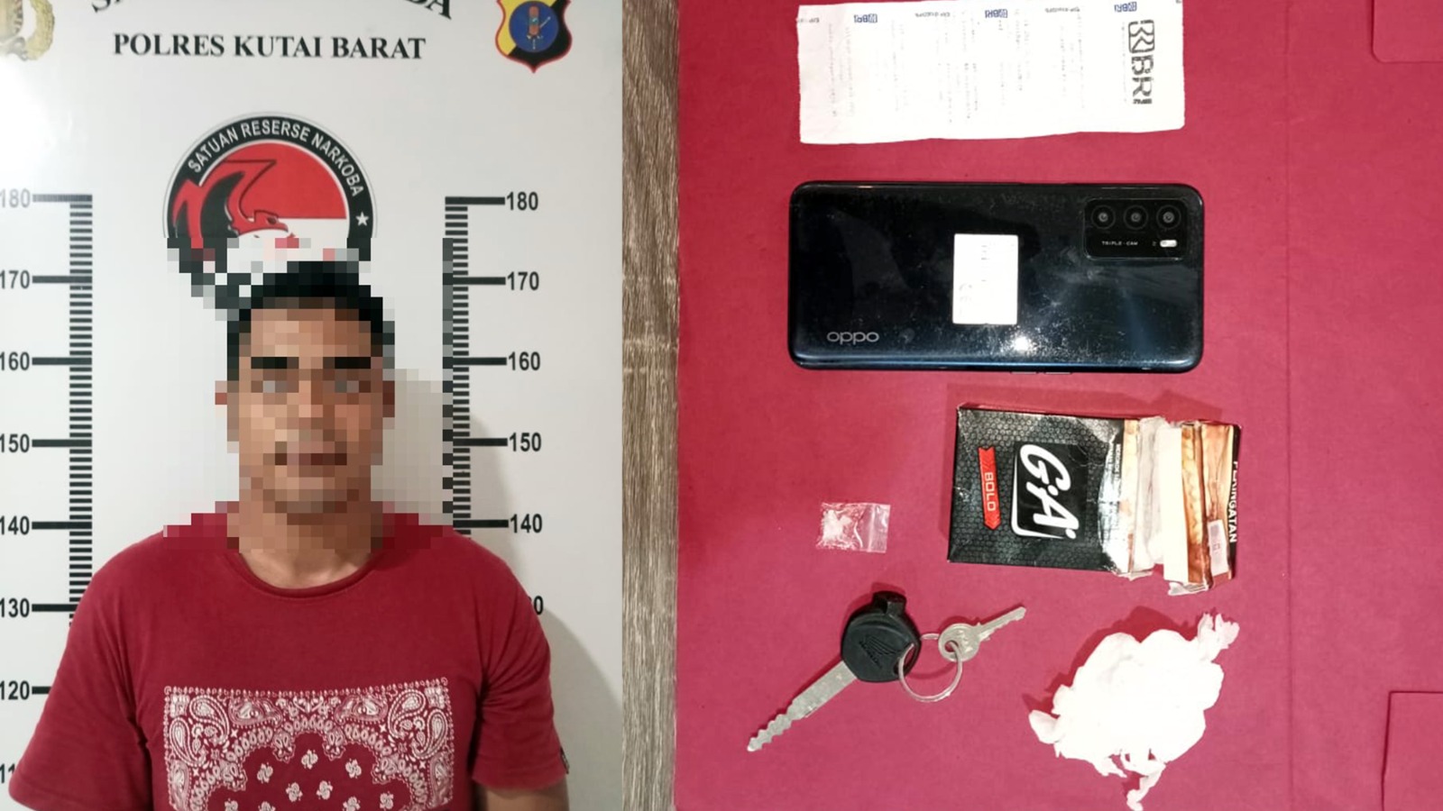 Operasi Malam Anggota Polres Kutai Barat Temukan Pelaku Kejahatan Narkotika