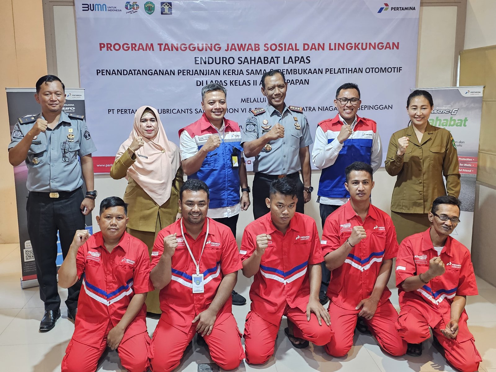 PT Pertamina Lubricants & PT Pertamina Patra Niaga DPPU Sepinggan Komitmen Berdayakan Wabin Lapas Balikpapan