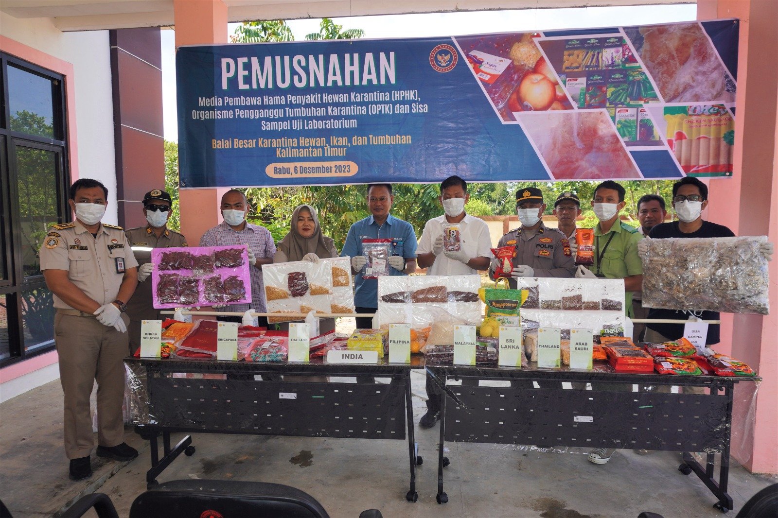 Karantina Kaltim Musnahkan Media Pembawa dari Delapan Negara