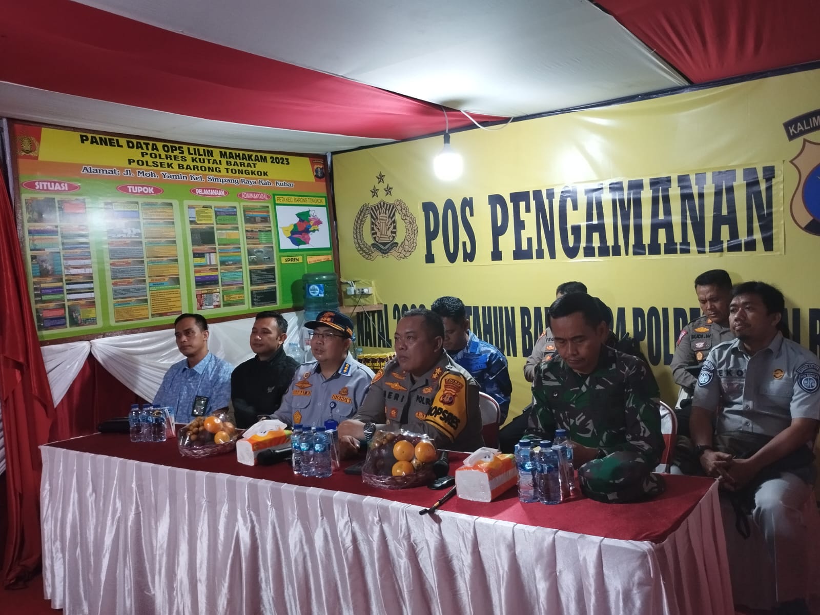 Kapolres Kubar Beserta Dandim dan Instansi Terkait Koordinasi dalam Rangka Perkembangan Situasi Nataru