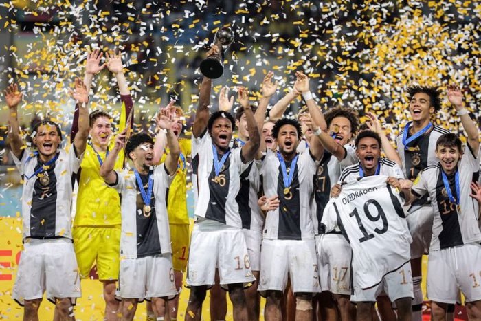 Timnas Jerman  Juara Piala Dunia U-17 2023. Foto: Bola.net/Bagaskara Lazuardi