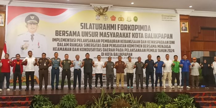 Jaga Kondusifitas Kota Balikpapan, Deklarasi Pemilu Damai Tahun 2024 Digelar