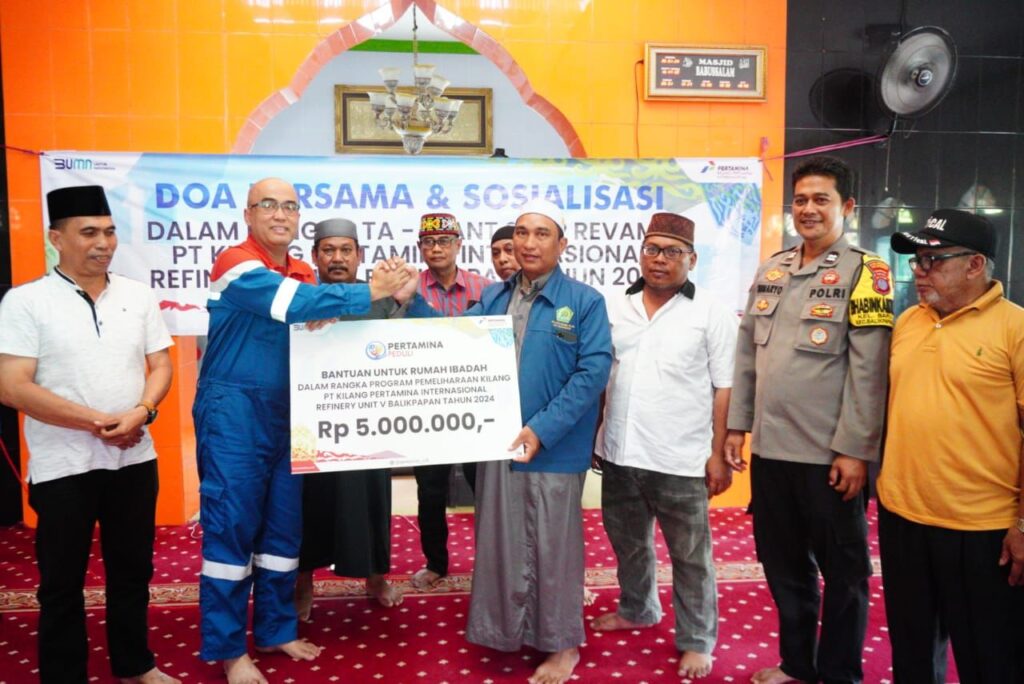 KPI Unit Balikpapan Do'a Bersama Masyarakat Sekitar demi Kelancaran Rencana Perawatan Kilang di Awal Februari