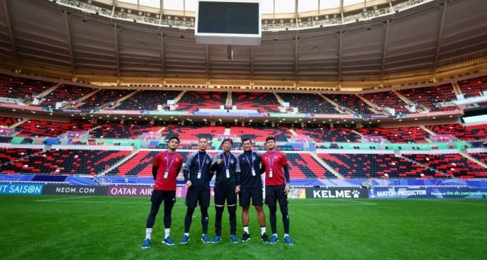 Jelang Laga Perdana Piala Asia 2023 Skuad Garuda Fokus Kekompakan Tim. Foto: HO/pssi.org.
