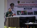 Pj Bupati PPU Makmur Marbun saat membuka Forum Konsultasi Publik Rancangan Awal (Ranwal) Rencana Kerja Perangkat Daerah (RKPD) Pemkab PPU, Kamis (25/01/2024). Foto: HO/DiskominfoPPU.