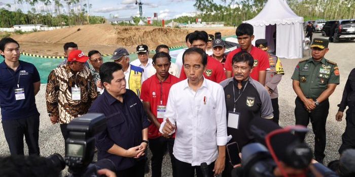Presiden Joko Widodo menyebutkan bahwa progress Pembangunan TC sudah mencapai 20%. Foto: HO/pssi.org.