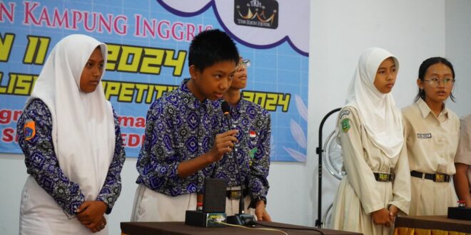 KPI Unit Balikpapan menggelar East Kalimantan English Competition (EKETION) II 2024 di Aula SanSis Children Kampung Inggris Lawe-Lawe Penajam Paser Utara (PPU), Rabu (07/02/2024). Foto: HO/KPI Unit Balikpapan