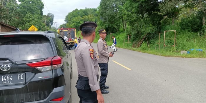 Polres Kubar Lakukan Pengamanan Penertiban APK, Hindari Pelanggaran Pemilu Damai 2024