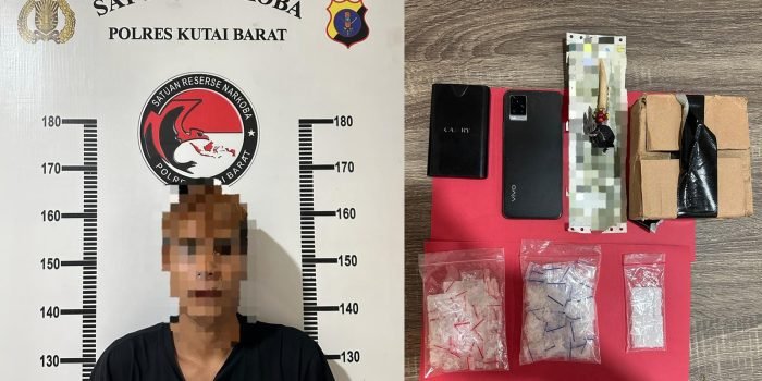 Polres Kubar Kembali Ungkap Kasus Narkotika, Tersangka DA Ditangkap dengan 114 Poket Sabu