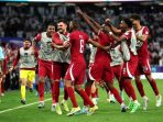 Timnas Qatar melangkah ke final Piala Asia 2023. Foto: Getty Images/Robert Cianflone