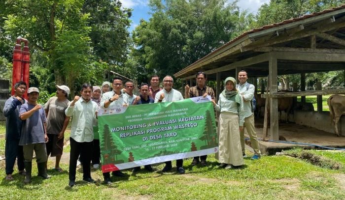 Kegiatan monitoring and evaluation (monev) Triwulan I 2024 program replikasi Program Wasteco dilakukan di Desa Taro, Gianyar, Bali yang telah dimulai sejak Juli 2022. Foto: HO/PHM