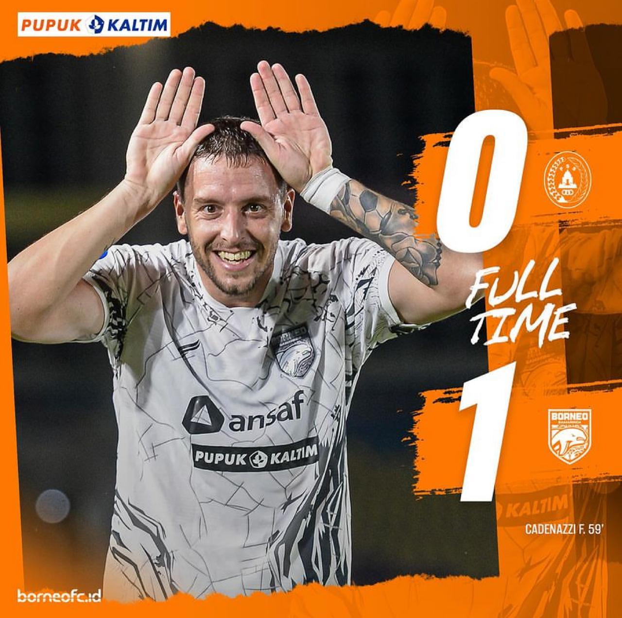Menang Atas PSS Sleman, Borneo FC Kokoh Dipuncak Klasemen