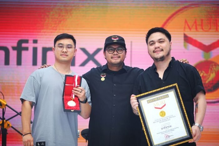 Infinix Note 40 Series Pecahkan Rekor MURI dan Dunia. Foto: HO/Infinix Indonesia