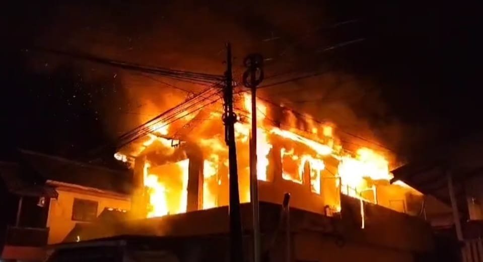 Satu Ruko Hangus Terbakar di Jalan Banjar, Tidak Ada Korban Jiwa