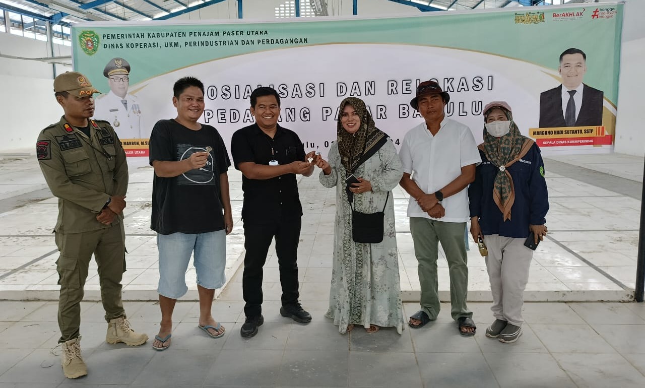 Dinas KUKMPerindag PPU akan Relokasi 160 Pedagang ke Bangunan Baru di Pasar Babulu, Agar Lebih Nyaman dan Tertib