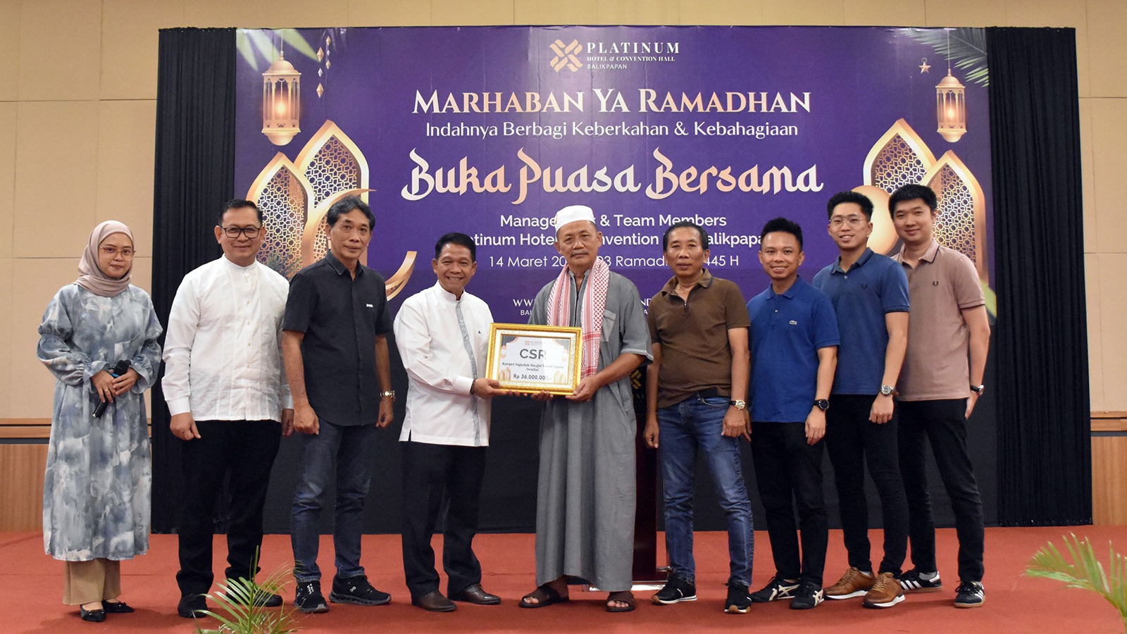 Platinum Hotel & Convention Hall Balikpapan Adakan Buka Puasa Bersama dan Kegiatan CSR