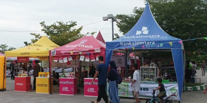 Pasar Ramadan Drive Thru di Masjid Madinatul Iman Balikpapan Islamic Center Terima Penukaran Uang 