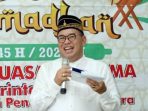 Penjabat (Pj) Bupati PPU Makmur Marbun, saat kegiatan Safari Ramadhan dan buka puasa bersama di Pondok Pesantren Syekh Muhammad Arsyad Al-Banjari, Kecamatan Penajam, Kamis (21/3/2024). Foto: IST/DiskominfoPPU