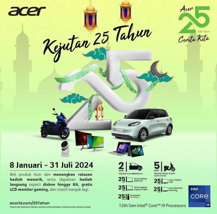 Program Kejutan 25 Tahun Acer Indonesia. Foto: HO/Acer Indonesia