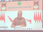 Wabup Yohanes Avun yang mewakili Bupati Mahulu membuka Workshop Penginputan Rencana Umum Pengadaan ke dalam Aplikasi Sistem Informasi Rencana Umum Pengadaan V. 4 secara virtual, pada Selasa (5/3/2024). Foto: HO/ Prokopim Mahulu