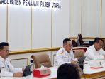 Pj Bupati PPU Makmur Marbun memimpin Rakor persiapan Hari Raya Idul Fitri 1445 H dan Cuti Bersama di Aula Lantai III Kantor Bupati PPU, Rabu (03/04/2024). Foto: IST/Diskominfo PPU