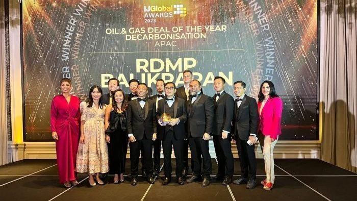 RDMP Balikpapan Raih Penghargaan Asia Pacific - Deal of The Year For Decarbonisation. Foto: : HO/PT KPB