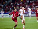 Timnas U-23 kalah 0-2 dari tuan rumah Qatar di laga perdana Grup A Piala Asia U-23 2023. Foto: HO/PSSI