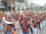 Kirab Latsitardanus XLIV Tahun 2024 di mulai dari Lapangan Merdeka Balikpapan Menuju sepanjang jalan Jenderal Sudirman Kota Balikpapan, pada hari Senin (6/5/2024). Foto: BorneoFlash/Niken Sulastri