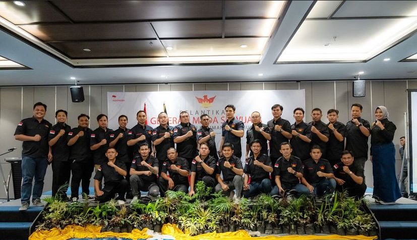 Pelantikan Pengurus Baru Generasi Muda Sriwijaya (GMS) Kalimantan Timur Periode 2024-2027, di Hotel Mercure Samarinda Senin (20/5/2024). Foto: HO/GMS Kaltim