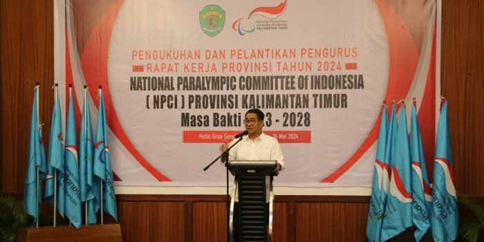 Pelantikan Pengurus NPCI Provinsi Kaltim, Pj Gubernur: Tidak Boleh Bedakan Atlet Difabel dan Non Difabel