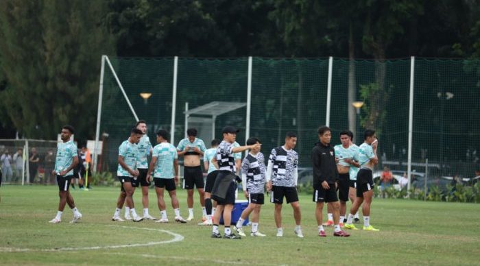 Timnas Indonesia Gelar Latihan perdana di Lapangan A dan B Senayan, Jakarta, Selasa (28/5/2024). Foto: HO/pssi.org