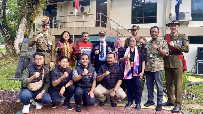 peringatan Hari Australian and New Zealand Army Corps (Anzac Day) yang berlangsung di Kompleks Pasir Ridge, Balikpapan. Foto: HO/PHKT