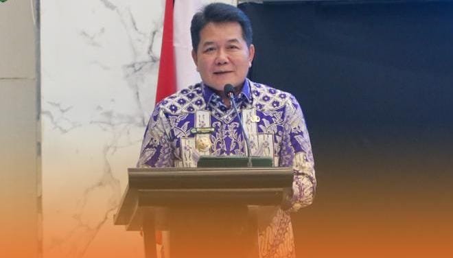 Bupati Mahulu Bonifasius Belawan Geh resmi menutup Workshop Aparatur Pemerintahan Kampung Se-Kabupaten Mahulu Tahun 2024, di Hotel The Aliante Kota Malang Jawa Timur, Selasa (11/06/2024). Foto: HO/Prokopim Mahulu