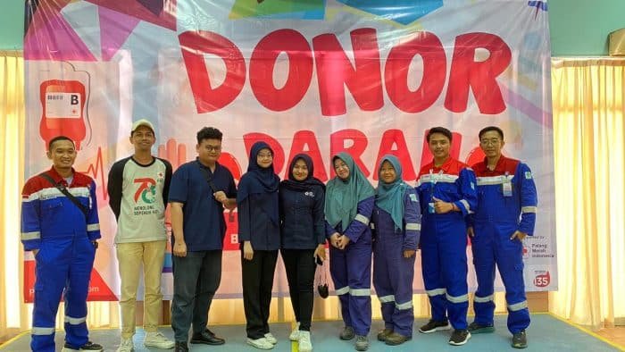 Kegiatan donor darah yang dilakukan oleh PT Pertamina Hulu Kalimantan Timur (PHKT), Senin (10/6/2024). Foto: HO/PHKT