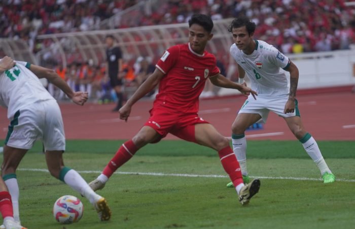 Laga Timnas Indonesia vs Irak di Stadion Utama Gelora Bung Karno Senayan Jakarta, Pada Kamis (6/6/2024). Foto: HO/pssi.org
