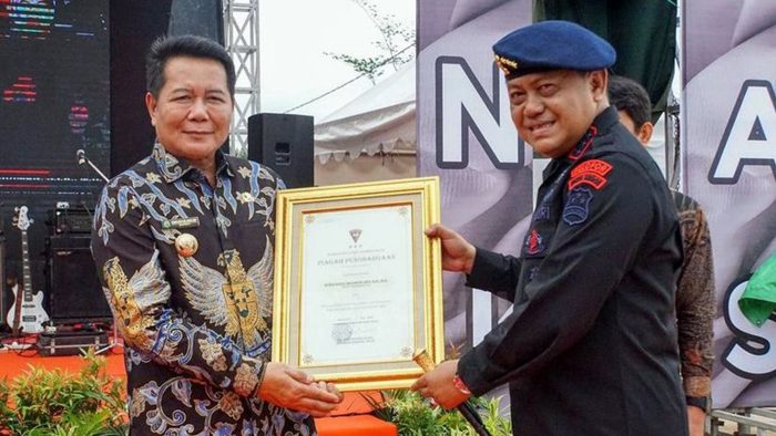 Pemkab Mahulu berikan dukungan terhadap pembangunan Mako Brimob II mendapat apresiasi dari pimpinan Brimob RI, Kamis (13/06/2024). Foto: HO/Prokopim Mahulu