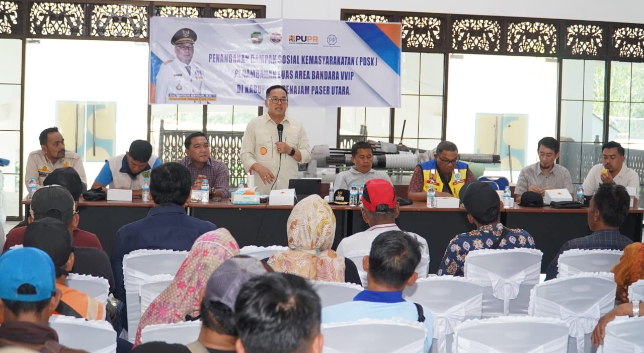Pj Bupati PPU Sosialisasi ke Masyarakat atas Penambahan Luasan Area Bandara VVIP IKN