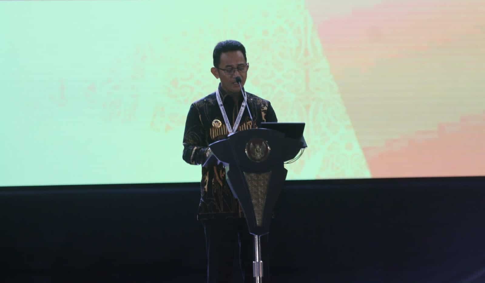 Wali Kota Balikpapan H Rahmad Mas'ud Saat pembukaan Rakernas APEKSI XVII Tahun 2024 yang berlangsung, di Gedung Balikpapan Sport and Convention Center (BSCC)/DOME pada Selasa (4/6/2024). Foto: BorneoFlash/IST