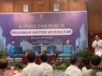 Deputi Bidang Sosial, Budaya, dan Pemberdayaan Masyarakat Otorita IKN Alimuddin saat kegiatan Konsultasi Publik Pedoman Sistem Kesehatan IKN di Gran Senyiur Hotel, Balikpapan pada Rabu (10/7/2024). Foto: HO/Humas Otorita IKN