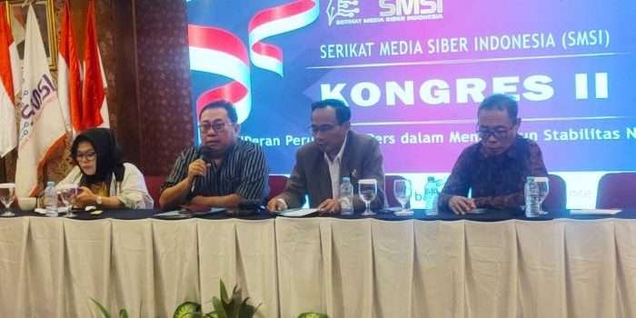 Kongres II Serikat Media Siber Indonesia (SMSI), di Hotel Jayakarta, Jakarta, Rabu (31/7/2024) dini hari. Foto: IST/SMSI